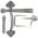 FROM THE ANVIL 33638 - PEWTER PATINA GOTHIC THUMBLATCH