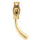 FROM THE ANVIL 20419R - POLISHED BRASS PEAR DROP LOCKING ESPAG FASTENER - RIGHT HAND