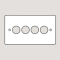 WANDSWORTH 320 - CLASSIC 4-GANG DIMMER PLATE & KNOBS