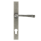 FROM THE ANVIL 33034 - PEWTER PATINA AVON SLIMLINE ESPAG LOCK SET ON BACKPLATE 92MM