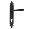 FROM THE ANVIL 33067 - BLACK CROMWELL LEVER ESPAG LOCK SET ON BACKPLATE 92MM