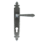 FROM THE ANVIL 33068 - PEWTER PATINA CROMWELL LEVER ESPAG LOCK SET ON BACKPLATE 92MM