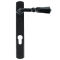 FROM THE ANVIL 33119 - BLACK NARROW ESPAG LEVER LOCK SET ON BACKPLATE 92MM