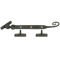 FROM THE ANVIL 33139 - BEESWAX MONKEYTAIL CASEMENT STAY 203MM