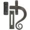 FROM THE ANVIL 33186 - BEESWAX MONKEYTAIL  WINDOW FASTENER - RIGHT HAND