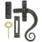 FROM THE ANVIL 33212 - BEESWAX MONKEYTAIL LOCKING WINDOW FASTENER - RIGHT HAND