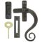 FROM THE ANVIL 33212 - BEESWAX MONKEYTAIL LOCKING WINDOW FASTENER - RIGHT HAND