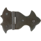 FROM THE ANVIL 33219 - BEESWAX ORNATE HINGE 3.75 X 2.25 INCH