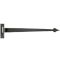 FROM THE ANVIL 33234 - BLACK BARN DOOR HOOK AND BAND HINGE 35 INCH - CRANKED