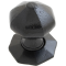 FROM THE ANVIL 33250 - BLACK OCTAGONAL MORTICE RIM KNOB SET