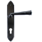 FROM THE ANVIL 33273 - BLACK GOTHIC ESPAG LEVER LOCK ON BACKPLATE SET
