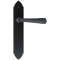 FROM THE ANVIL 33275 - BLACK GOTHIC LEVER LATCH ON BACKPLATE SET