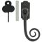 FROM THE ANVIL 33287 - BLACK MONKEYTAIL  LOCKING ESPAG FASTENER - RIGHT HAND