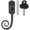 FROM THE ANVIL 33288 - BLACK MONKEYTAIL  LOCKING ESPAG FASTENER - LEFT HAND