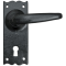 FROM THE ANVIL 33319 - BLACK OAK LEVER LOCK ON BACKPLATE SET
