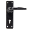 FROM THE ANVIL 33320 - BLACK SMOOTH LEVER LOCK ON BACKPLATE SET