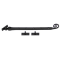 FROM THE ANVIL 33486 - BLACK 12 INCH CAST MONKEYTAIL STAY