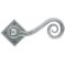 FROM THE ANVIL 33612 - PEWTER PATINA MONKEYTAIL LEVER ON DIAMOND ROSETTE