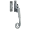 FROM THE ANVIL 33618 - PEWTER PATINA MONKEYTAIL LOCKING CASEMENT FASTENER WITH NIGHT VENT - LEFT HAND