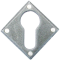 FROM THE ANVIL 33622 - PEWTER PATINA DIAMOND EURO ESCUTCHEON PLATE