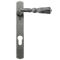 FROM THE ANVIL 33633 - PEWTER PATINA NARROW ESPAG LEVER LOCK SET ON BACKPLATE 92MM