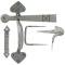 FROM THE ANVIL 33638 - PEWTER PATINA GOTHIC THUMBLATCH
