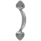FROM THE ANVIL 33641 - PEWTER PATINA GOTHIC D PULL HANDLE 6 INCH