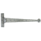 FROM THE ANVIL 33653 - PEWTER PATINA T-HINGE PENNY END 15 INCH