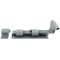 FROM THE ANVIL 33660 - PEWTER PATINA STRAIGHT CUPBOARD BOLT - 4 INCH INWARD OPENING