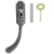 FROM THE ANVIL 33682 - PEWTER PATINA PEAR DROP LOCKING ESPAG FASTENER - LEFT HAND