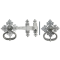 FROM THE ANVIL 33685 - PEWTER PATINA SHAKESPEARE LATCH SET