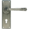 FROM THE ANVIL 33700 - PEWTER PATINA AVON LEVER LOCK ON BACKPLATE SET