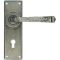FROM THE ANVIL 33700 - PEWTER PATINA AVON LEVER LOCK ON BACKPLATE SET
