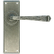 FROM THE ANVIL 33701 - PEWTER PATINA AVON LEVER LATCH ON BACKPLATE SET