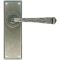 FROM THE ANVIL 33701 - PEWTER PATINA AVON LEVER LATCH ON BACKPLATE SET