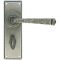 FROM THE ANVIL 33702 - PEWTER PATINA AVON LEVER BATHROOM ON BACKPLATE SET