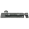 FROM THE ANVIL 33723 - PEWTER PATINA STRAIGHT KNOB BOLT 6 INCH - INWARD OPENING