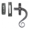 FROM THE ANVIL 33726 - PEWTER PATINA MONKEYTAIL LOCKING CASEMENT FASTENER - RIGHT HAND