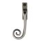 FROM THE ANVIL 33729 - ANTIQUE PEWTER SLIM MONKEYTAIL  LOCKING ESPAG FASTENER - LEFT HAND