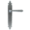 FROM THE ANVIL 33731 - PEWTER PATINA CROMWELL SPRUNG DOOR LEVER ON LATCH BACKPLATE