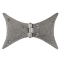 FROM THE ANVIL 33761 - PEWTER PATINA BUTTERFLY HINGE 4 INCH