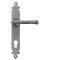FROM THE ANVIL 33766 - PEWTER PATINA TUDOR ESPAG LEVER ON EURO LOCK BACKPLATE - 92MM CENTRES