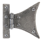 FROM THE ANVIL 33783 - PEWTER PATINA HALF-BUTTERFLY HINGE 3 INCH