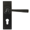 FROM THE ANVIL 33826 - BLACK EURO AVON LEVER LOCK SET 47MM C/C