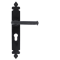 FROM THE ANVIL 33827 - BLACK TUDOR EURO LEVER LOCK 47MM C/C