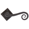FROM THE ANVIL 33848 - BEESWAX MONKEYTAIL LEVER ON DIAMOND ROSETTE