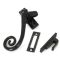 FROM THE ANVIL 33882 - BLACK DELUXE MONKEYTAIL FASTENER - LH