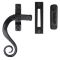 FROM THE ANVIL 33952 - BLACK LOCKING MONKEYTAIL CASEMENT FASTENER - LEFT HAND