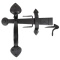 FROM THE ANVIL 33970 - BLACK GOTHIC THUMB LATCH