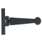FROM THE ANVIL 33987 - BLACK T-HINGE WITH PENNY END 6 INCH